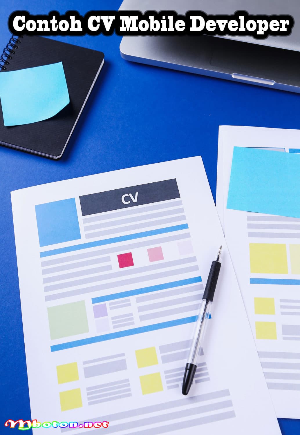CV Mobile Developer: Tips Menyusunnya Sample Template 3 Contoh CV Mobile Developer