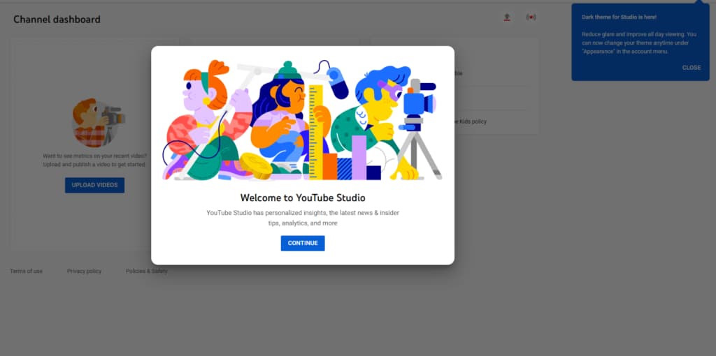 Cara Daftar Google Adsense Youtube Syarat monetisasi Terbaru 2 Dashboard Studio Youtube