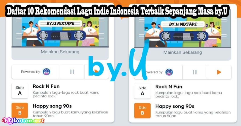 Daftar 10 Rekomendasi Lagu Indie Indonesia Terbaik Sepanjang Masa by.U