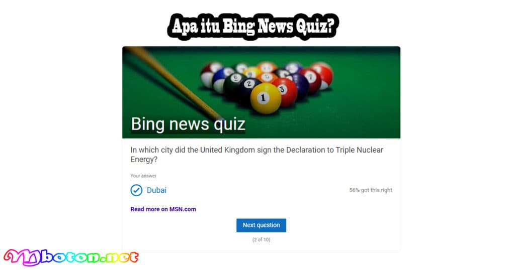 Apa itu Bing News Quiz