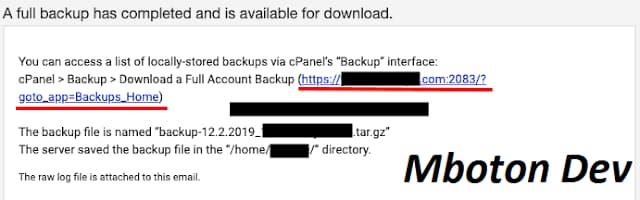 backup has completed download backup has completed download