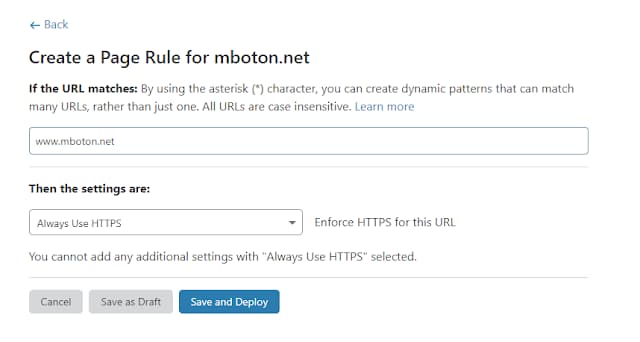 always Use HTTPS klik save and Deploy always Use HTTPS klik save and Deploy