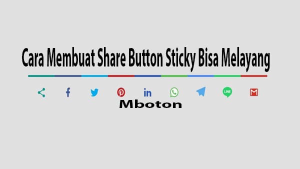 Cara Membuat Share Button Sticky Bisa Melayang 1 Cara Membuat Share Button Sticky Bisa Melayang