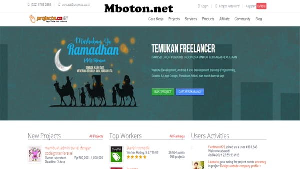 Projects.co.id Projects.co.id salah satu diindonesia sudah terkenal sebagai Perusahaan PT. Panonpoe Media menyediakan job berbagai macam – macam anda bisa temui freelance job yang sesuai kriteria anda untuk mendaftarkan diri anda sebagai ikut kerja freelance job online