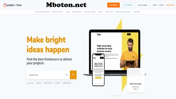 PeoplePerHour PeoplePerHour website freelance sebagai sarana promosi anda tidak membutuhkan uang untuk membuka jasa di PeoplePerHour