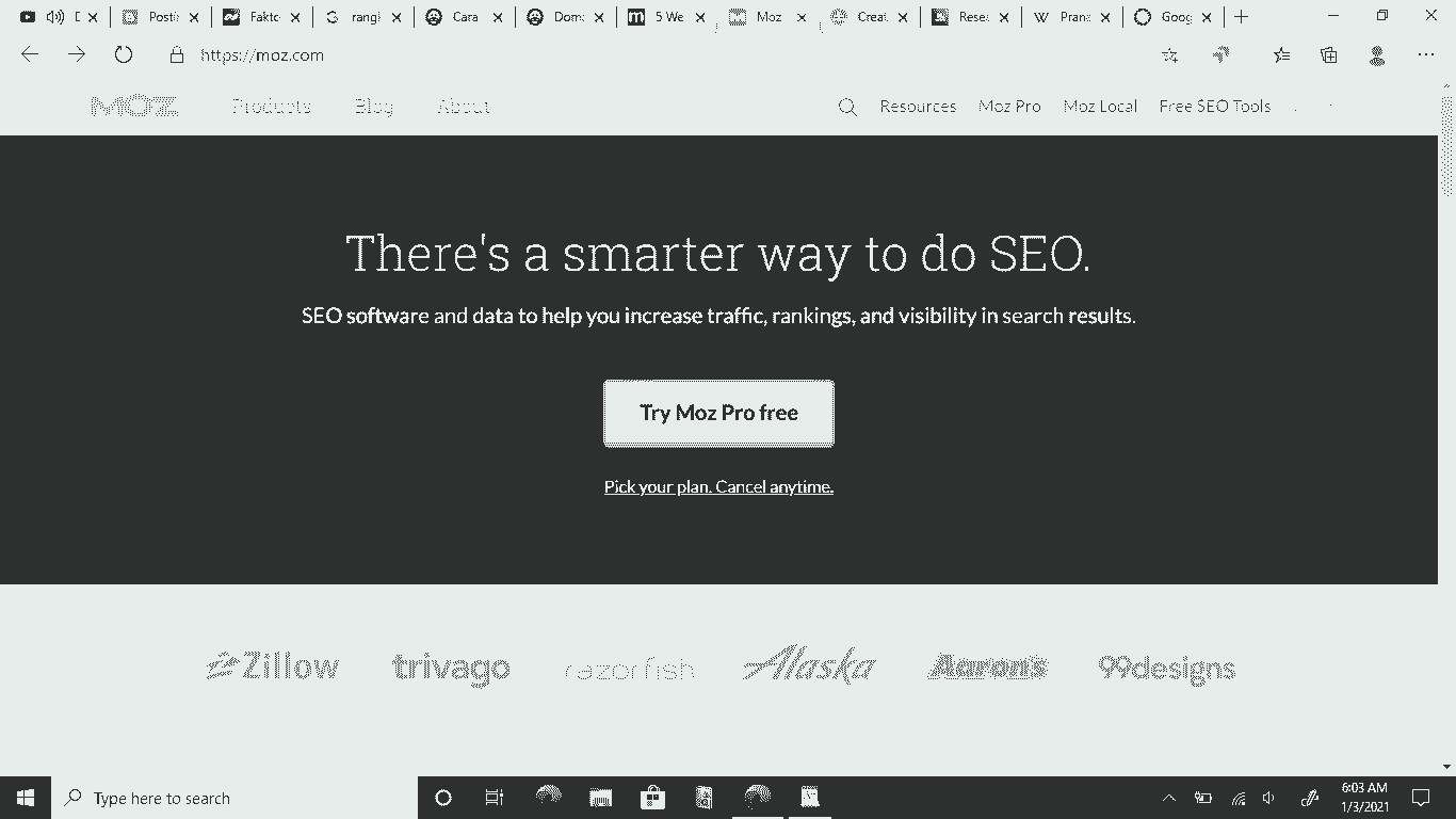 Google rangking Moz Google rangking Moz