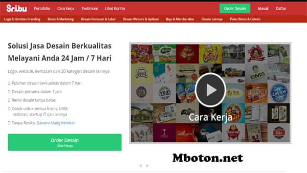 Sribu Sribu freelancer merupakan ada 3 jenis website yang berbeda – beda yaitu websitenya Sribu, SribuLancer, dan SribuDesign ini masih berhubungan