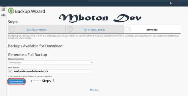 step bakcup cpanel step bakcup cpanel
