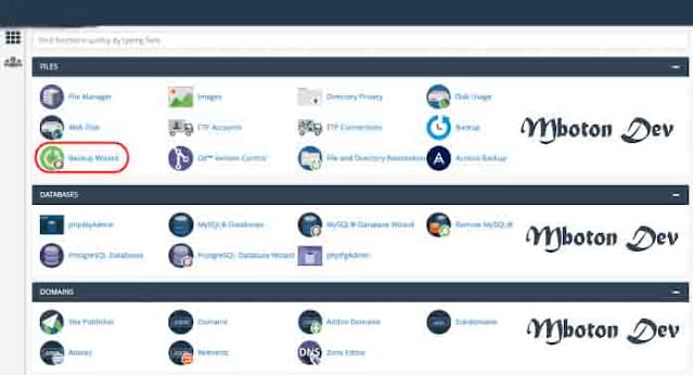 menu cpanel menu cpanel
