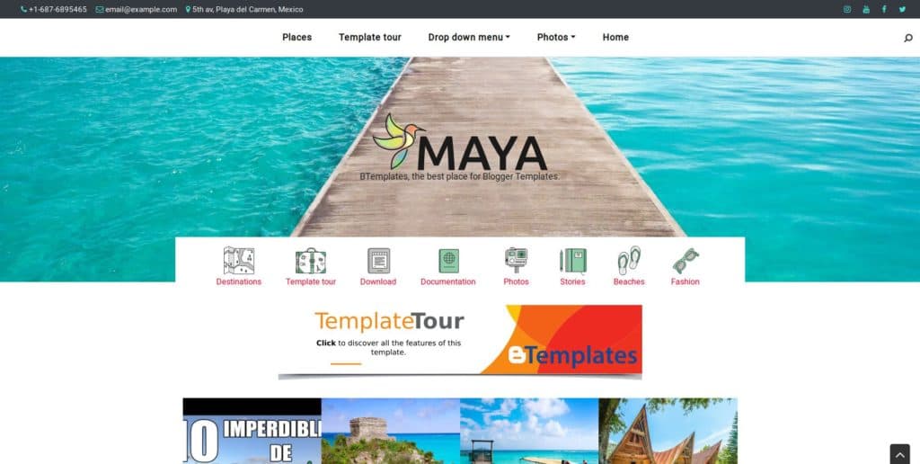 Template Blogger Maya A Pro version