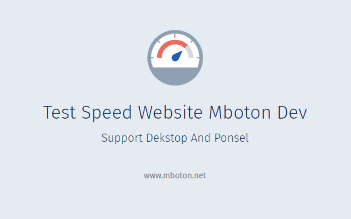 5 Test Speed website Free
