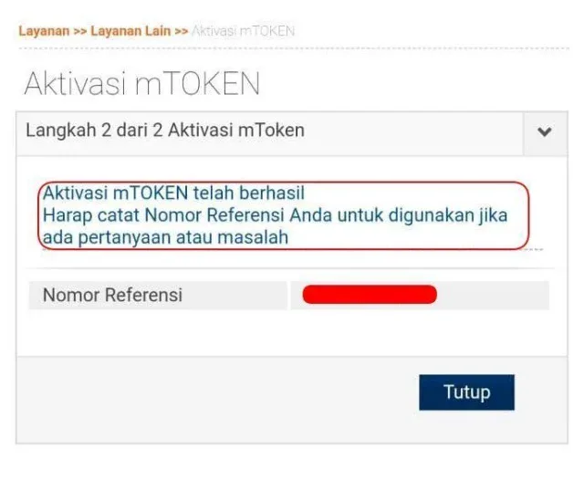 Cara Daftar Dan Aktivasi MToken BRI. Mudah Dan Cepat! 4 aktivasi-mToken-BRI-berhasil-sukses