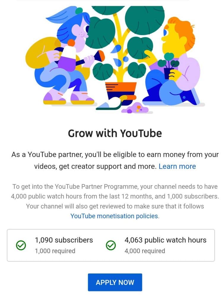 Persyaratan Monetisasi Youtube