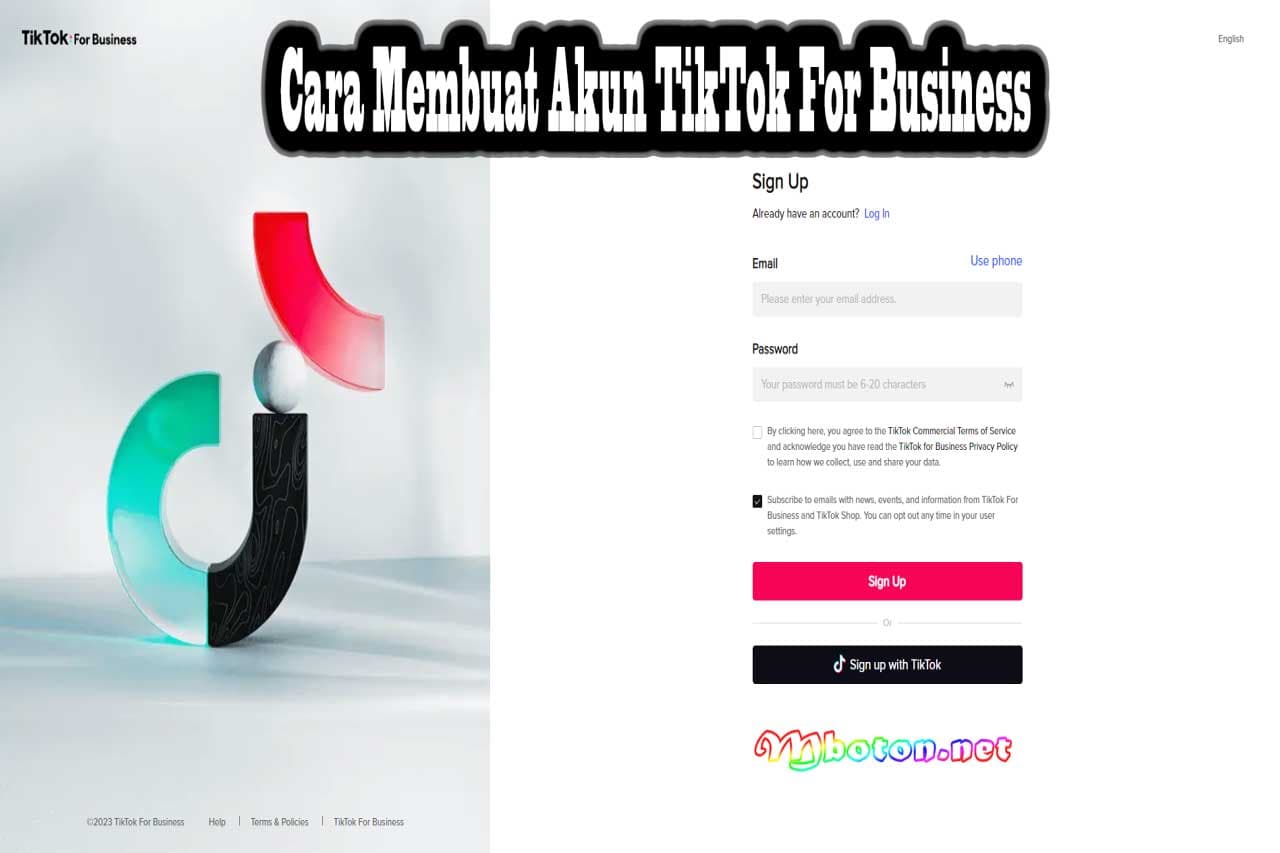 Cara Membuat Akun TikTok For Business