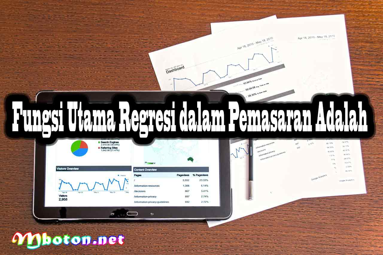 Fungsi Utama Regresi dalam Pemasaran Adalah
