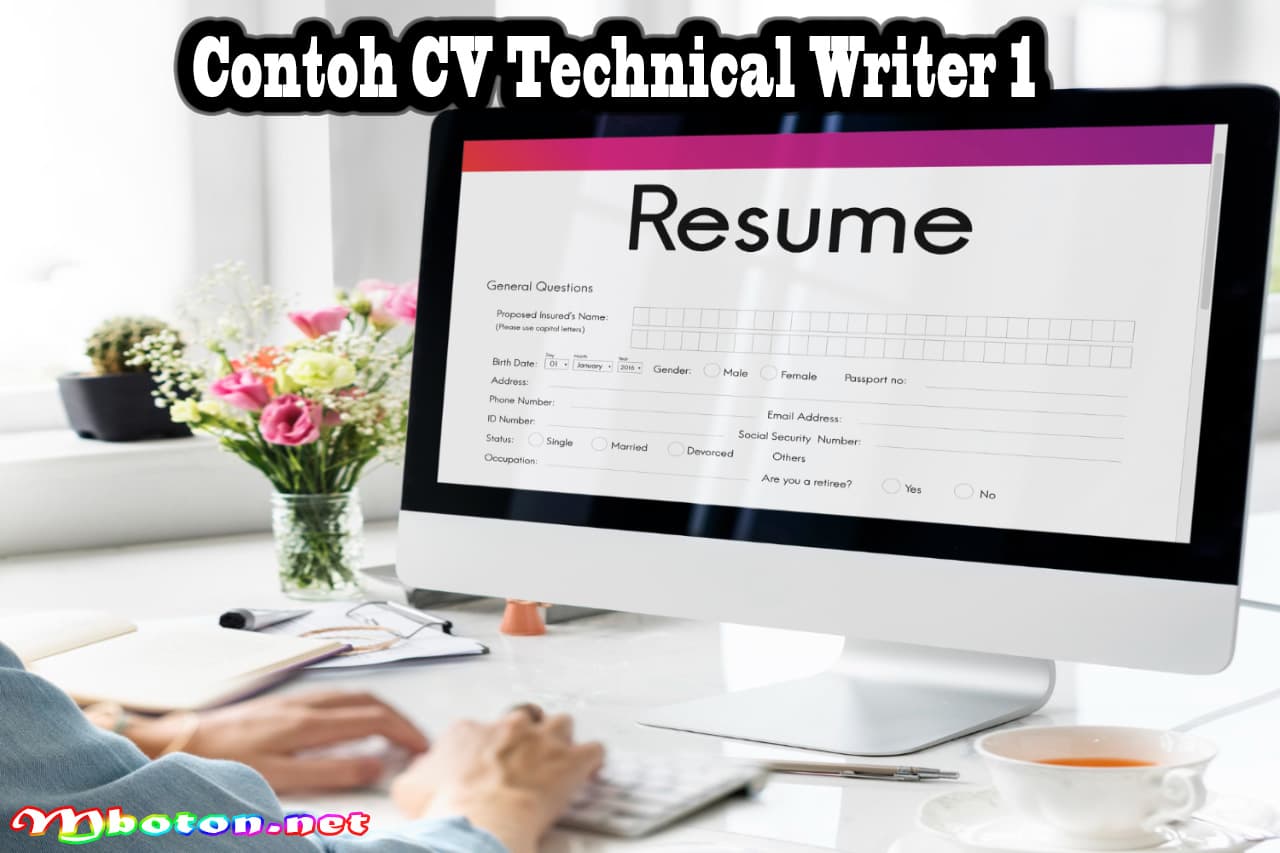 3 Contoh CV Technical Writer, Skills & Daftar Riwayat Hidup 2 Contoh CV Technical Writer 1