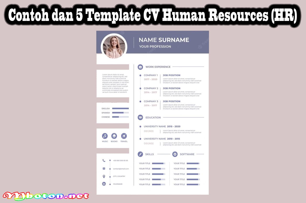 Contoh dan 5 Template CV Human Resources (HR)