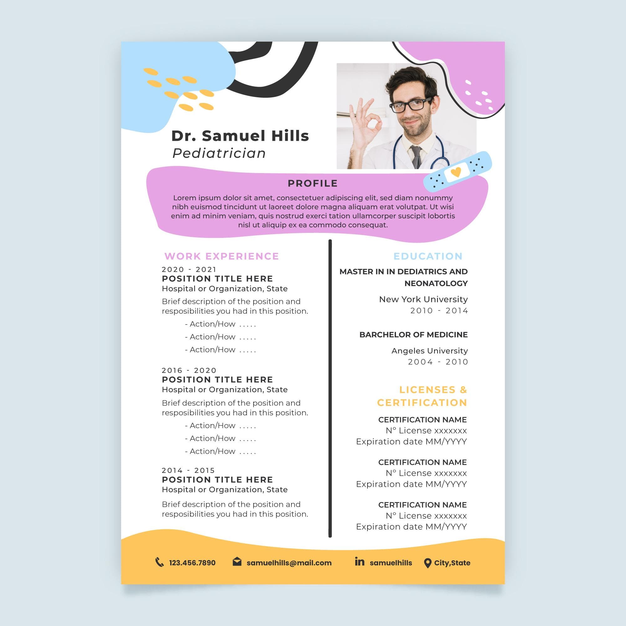 Contoh Curriculum Vitae Psikologi: Template Gratis Terbaik 3 File Template Curriculum Vitae Psikologi