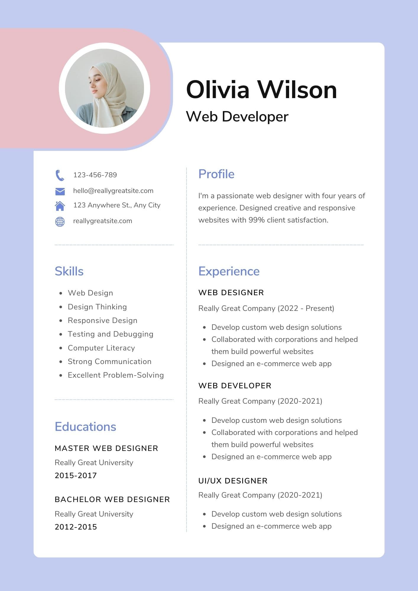 Contoh CV Web Developer: Kreatif Menyusun, 3 Template Gartis 2 Komponen Utama dalam CV Web Developer yang Mengesankan