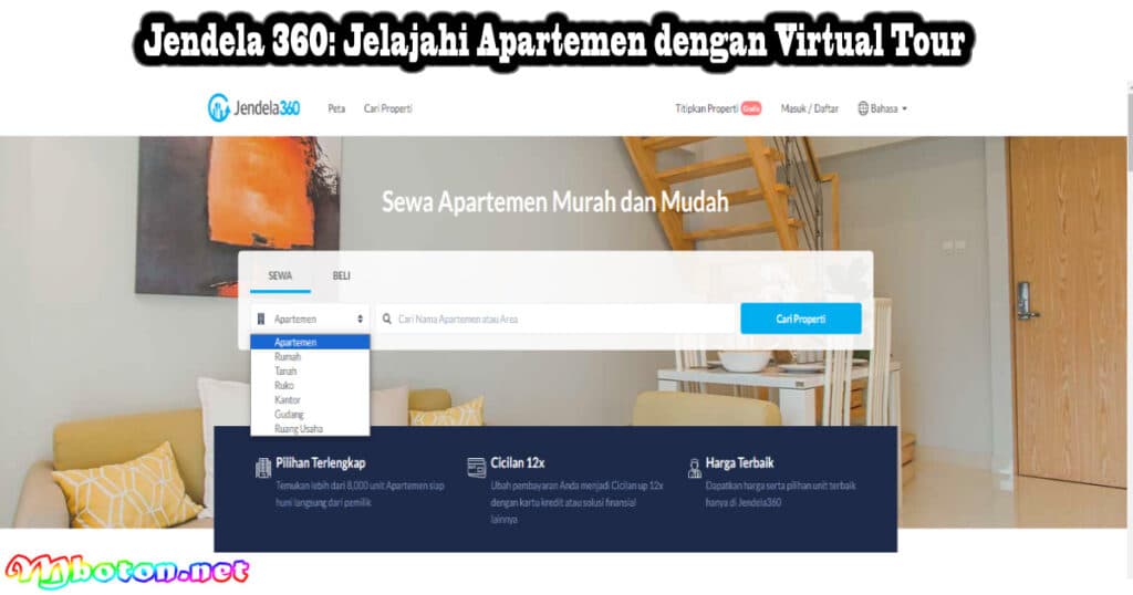 10 Aplikasi Sewa Apartemen Indonesia Terkenal Dan Terbaik 3 Jendela 360: Jelajahi Apartemen dengan Virtual Tour