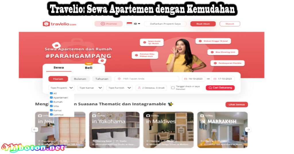 10 Aplikasi Sewa Apartemen Indonesia Terkenal Dan Terbaik 4 Travelio: Sewa Apartemen dengan Kemudahan