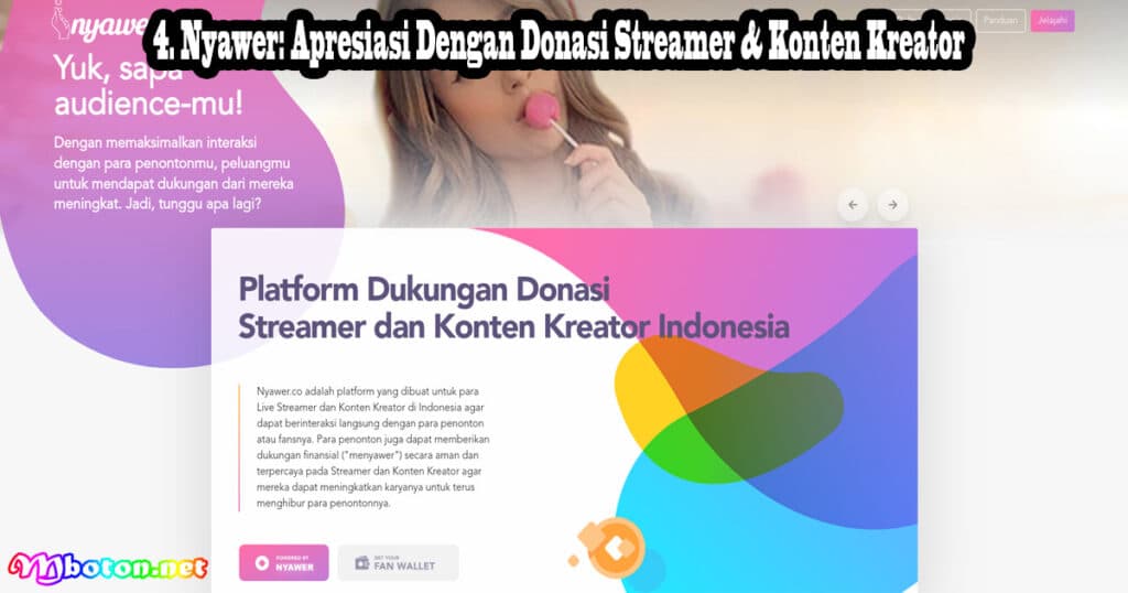 5 Website Donasi Kreator Konten Online Indonesia 4 Nyawer Apresiasi Dengan Donasi Streamer & Konten Kreator