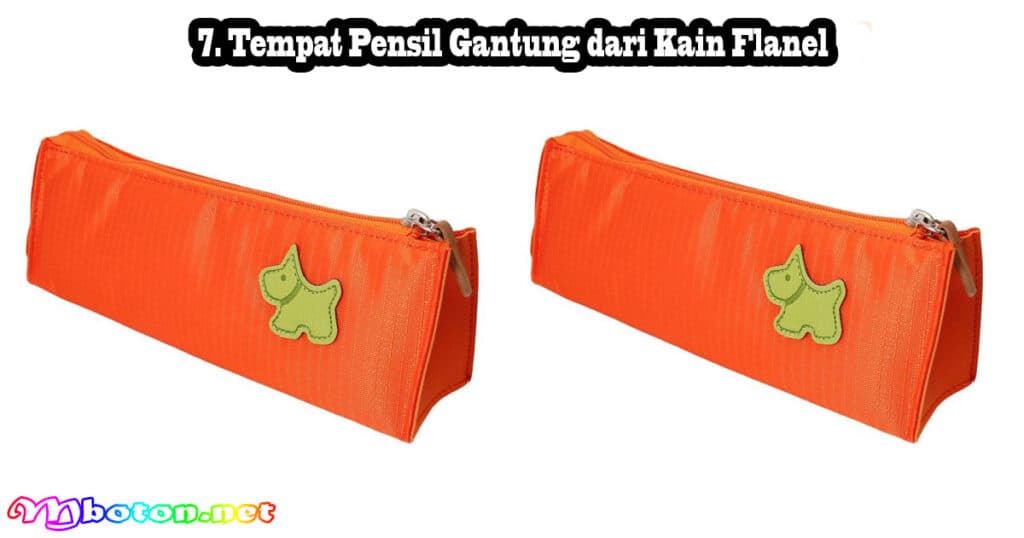 15 Ide Kreatif Tempat Pensil Dari Kain Flanel Estetik 7 7. Tempat Pensil Gantung dari Kain Flanel