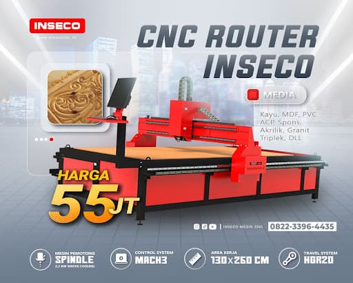 Harga Mesin CNC Kualitas Terbaik No 1 Indonesia 2 Harga mesin cnc router merk inseco