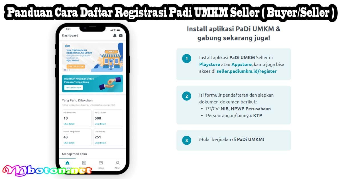 Panduan Cara Daftar Registrasi Padi UMKM Seller ( Buyer/Seller ) 8 Panduan Cara Daftar Registrasi Padi UMKM Seller ( Buyer/Seller )