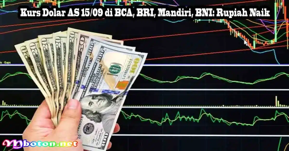 Kurs Dolar AS 15/09 di BCA, BRI, Mandiri, BNI: Rupiah Naik 7 Kurs Dolar AS 15/09 di BCA, BRI, Mandiri, BNI: Rupiah Naik