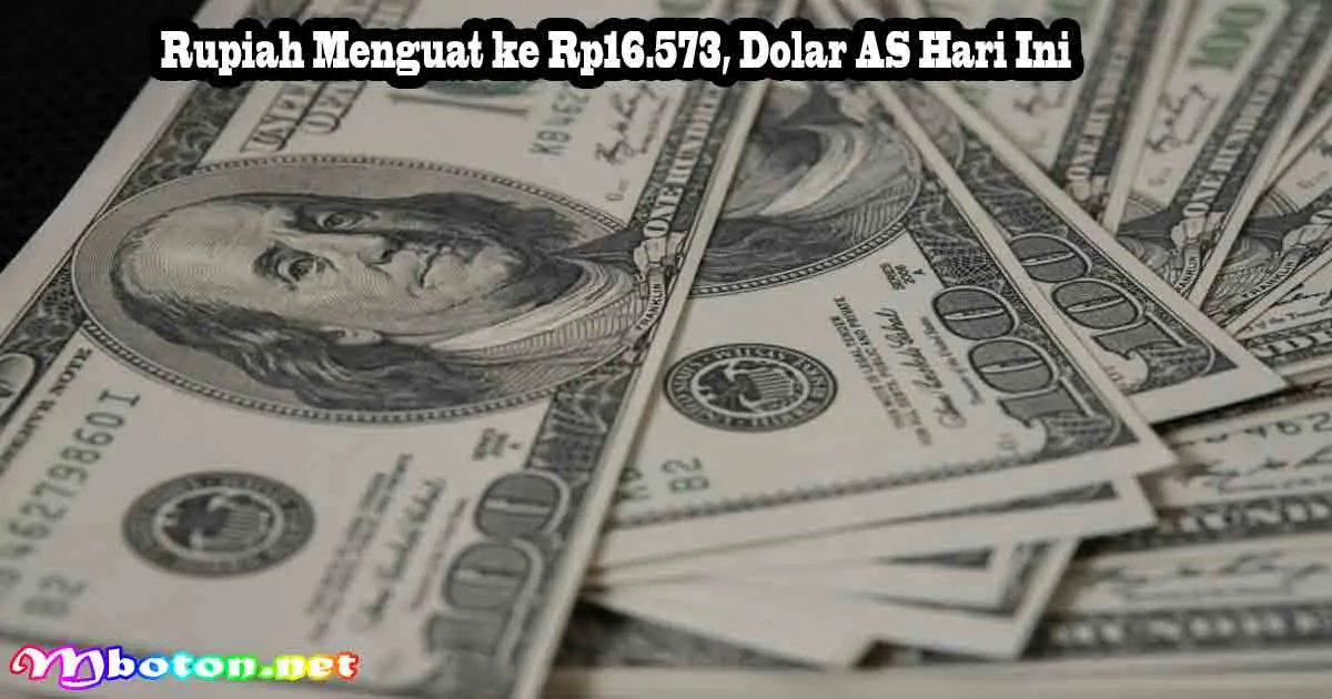 Rupiah Menguat ke Rp16.573, Dolar AS Hari Ini