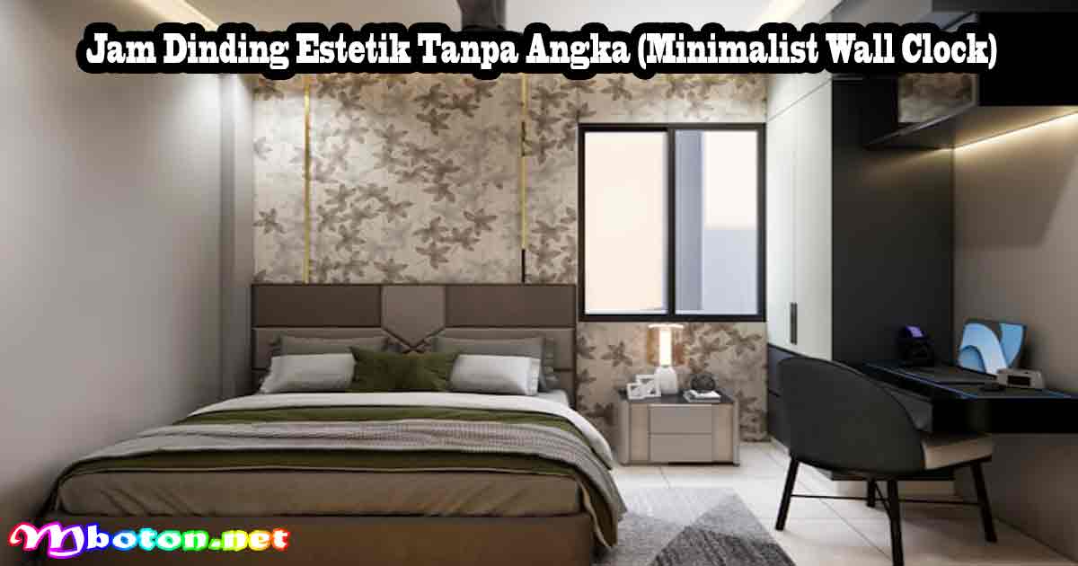 Jam Dinding Estetik Tanpa Angka (Minimalist Wall Clock)