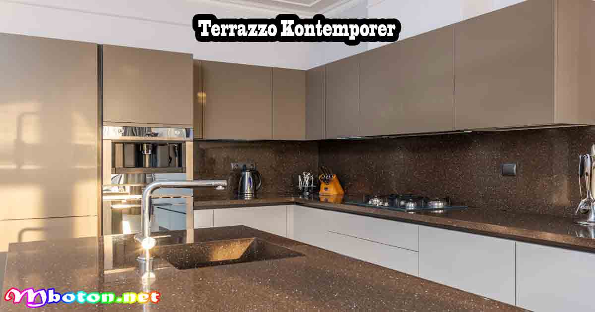 12 Model Keramik Lantai Dapur Estetis 2 Terrazzo Kontemporer