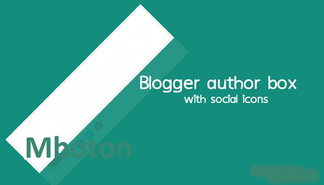 Blogger Author Bio box with Social 9 Blogger Author Bio box with Social