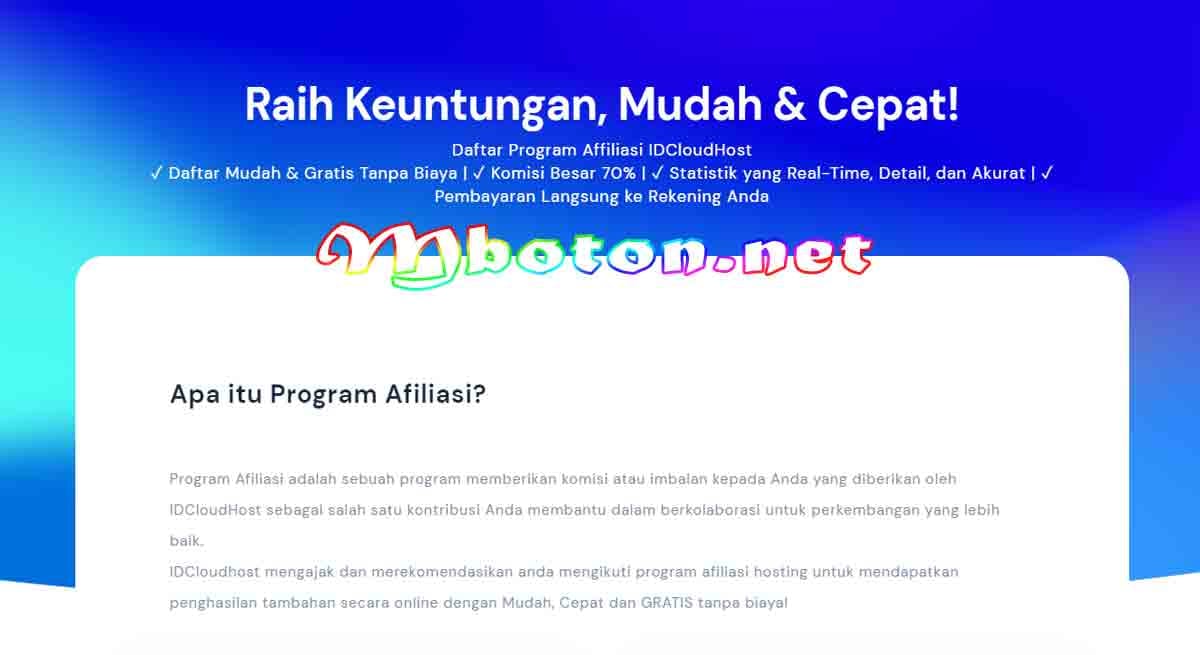 Contoh Afiliasi Adalah, Kenali Pengertian Dan Cara Kerjanya 10 Program Affiliate IDCloudHost