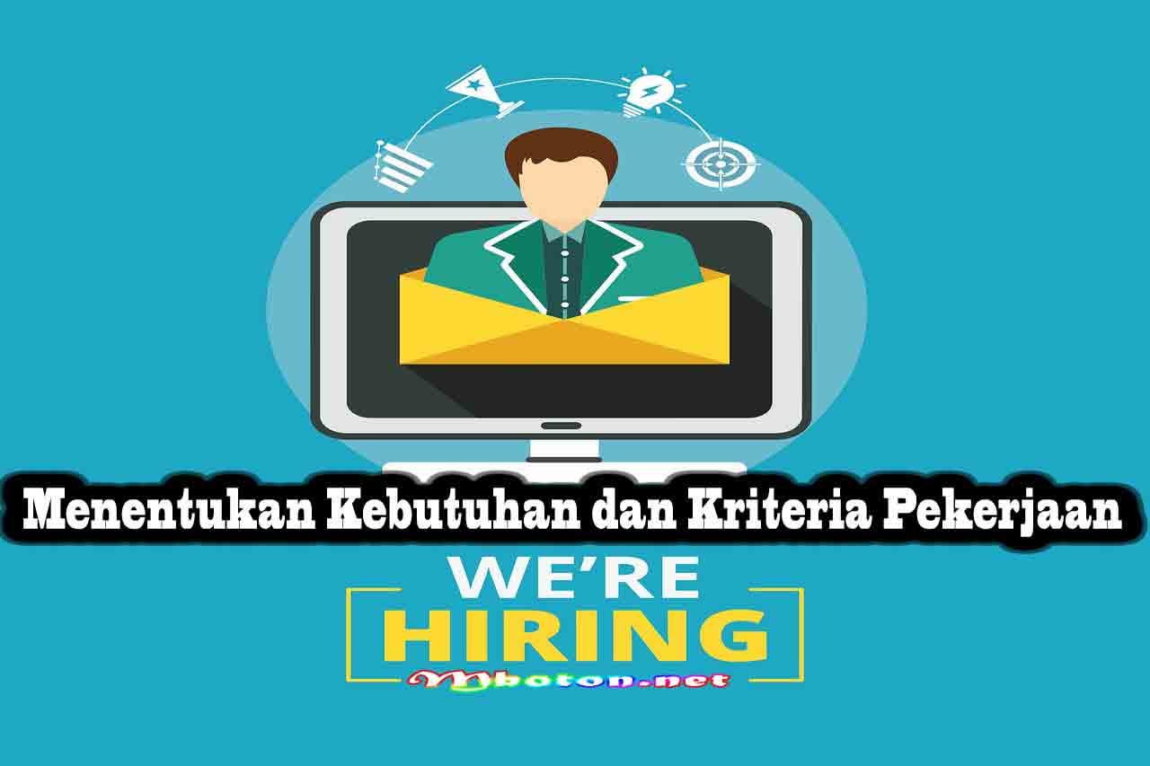 Mencari Menemukan Calon Karyawan Yang Tepat dan Berkualitas 1 Menentukan Kebutuhan dan Kriteria Pekerjaan