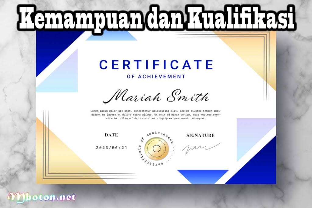 Contoh Surat Lamaran Kerja di PT yang Efektif dan Menarik 2 Kemampuan dan Kualifikasi