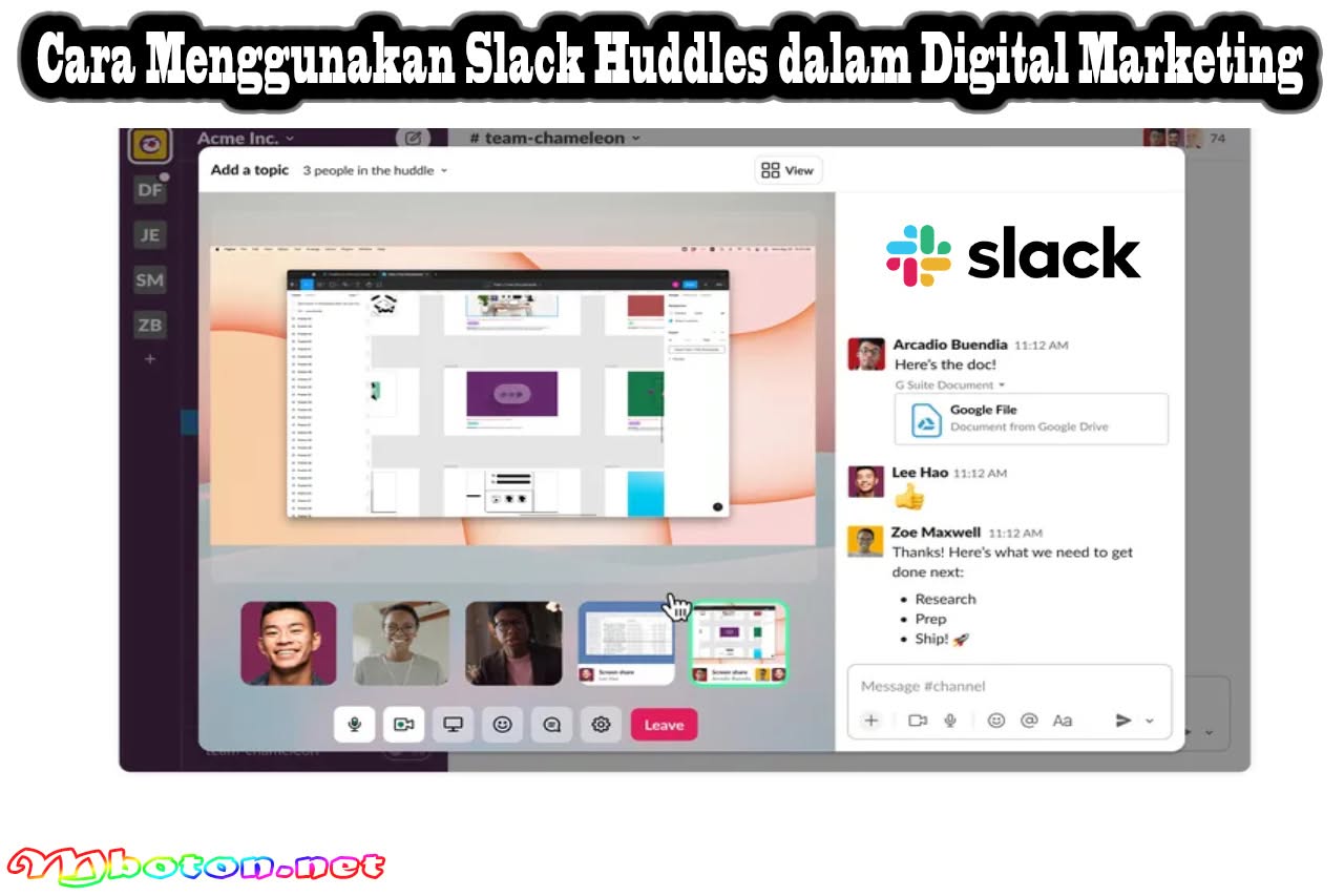 Slack Huddles Fitur Baru untuk Berkomunikasi Real Time 2 Cara Menggunakan Slack Huddles dalam Digital Marketing