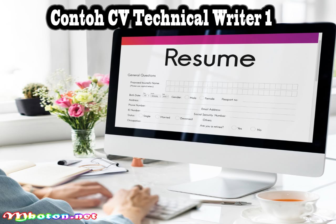 3 Contoh CV Technical Writer, Skills & Daftar Riwayat Hidup 2 Contoh CV Technical Writer 1