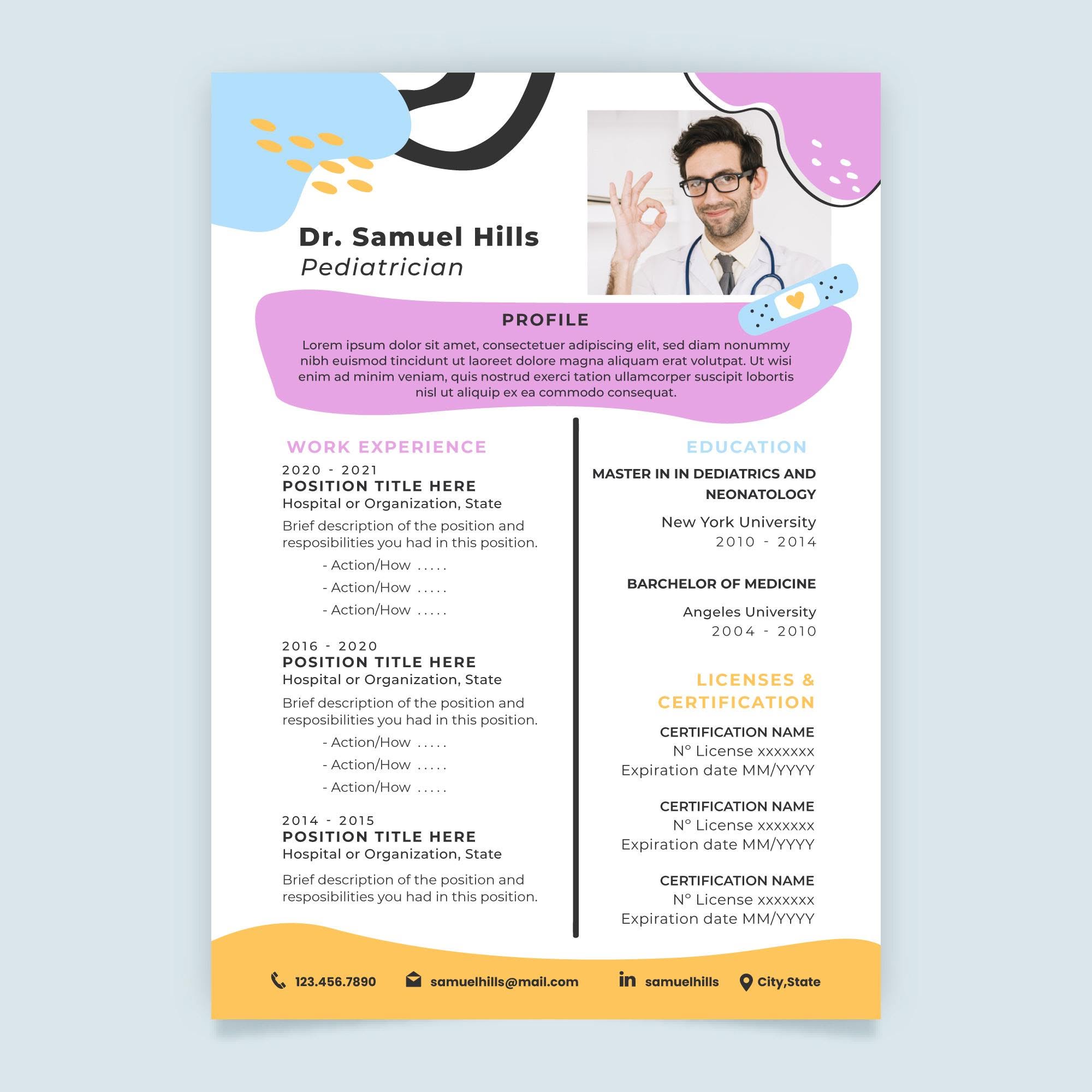 Contoh Curriculum Vitae Psikologi: Template Gratis Terbaik 3 File Template Curriculum Vitae Psikologi