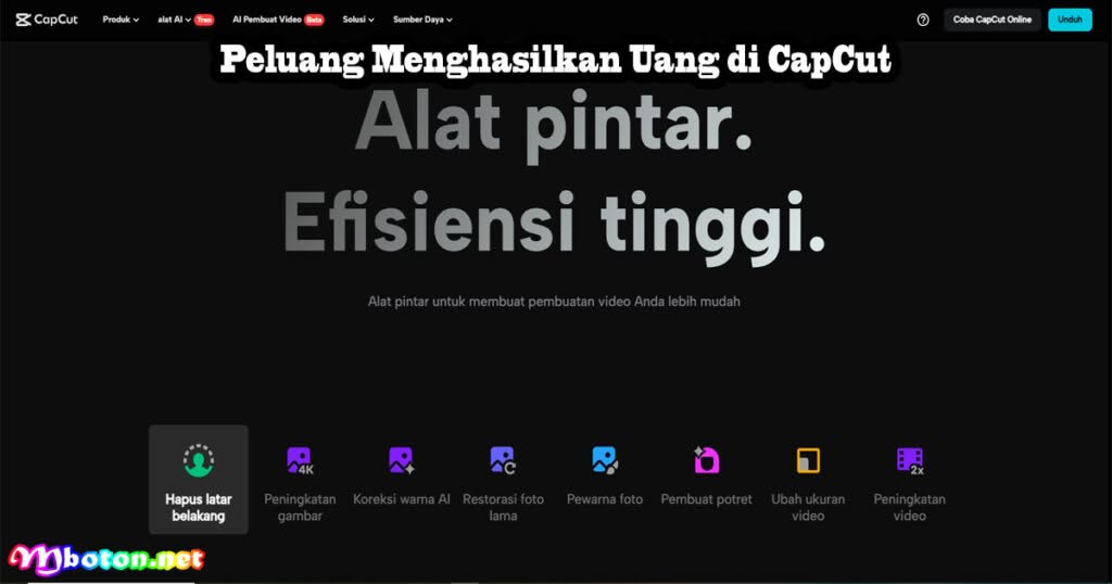 Cara Hasilkan Uang Aplikasi Creator Video CapCut 2 Peluang Menghasilkan Uang di CapCut