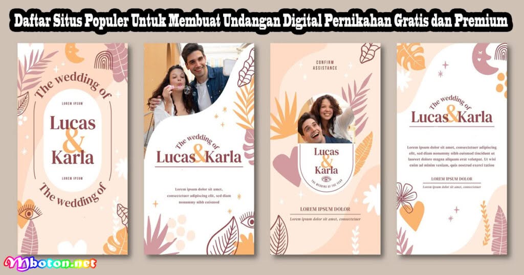 15 Situs Buat Undangan Digital Pernikahan Terbaik 1 Daftar Situs Populer Untuk Membuat Undangan Digital Pernikahan Gratis dan Premium