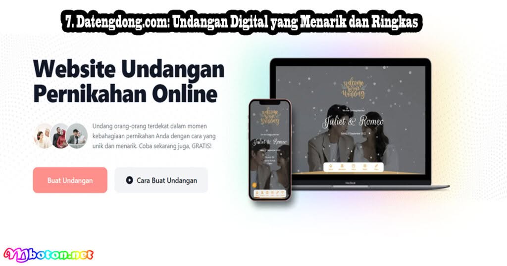 15 Situs Buat Undangan Digital Pernikahan Terbaik 2 Datengdong.com Undangan Digital yang Menarik dan Ringkas