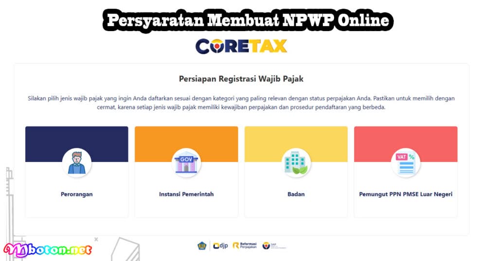 Persyaratan Membuat NPWP Online